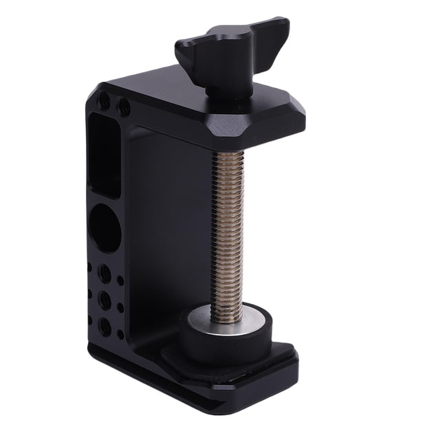 Abrazadera C Para Escritorio Soporte Para Cámara De Escritorio Aluminio Orificios De Localización De 1/4 3/8 Pulgadas Abrazadera C Para Fotografía Con Base De Liberación