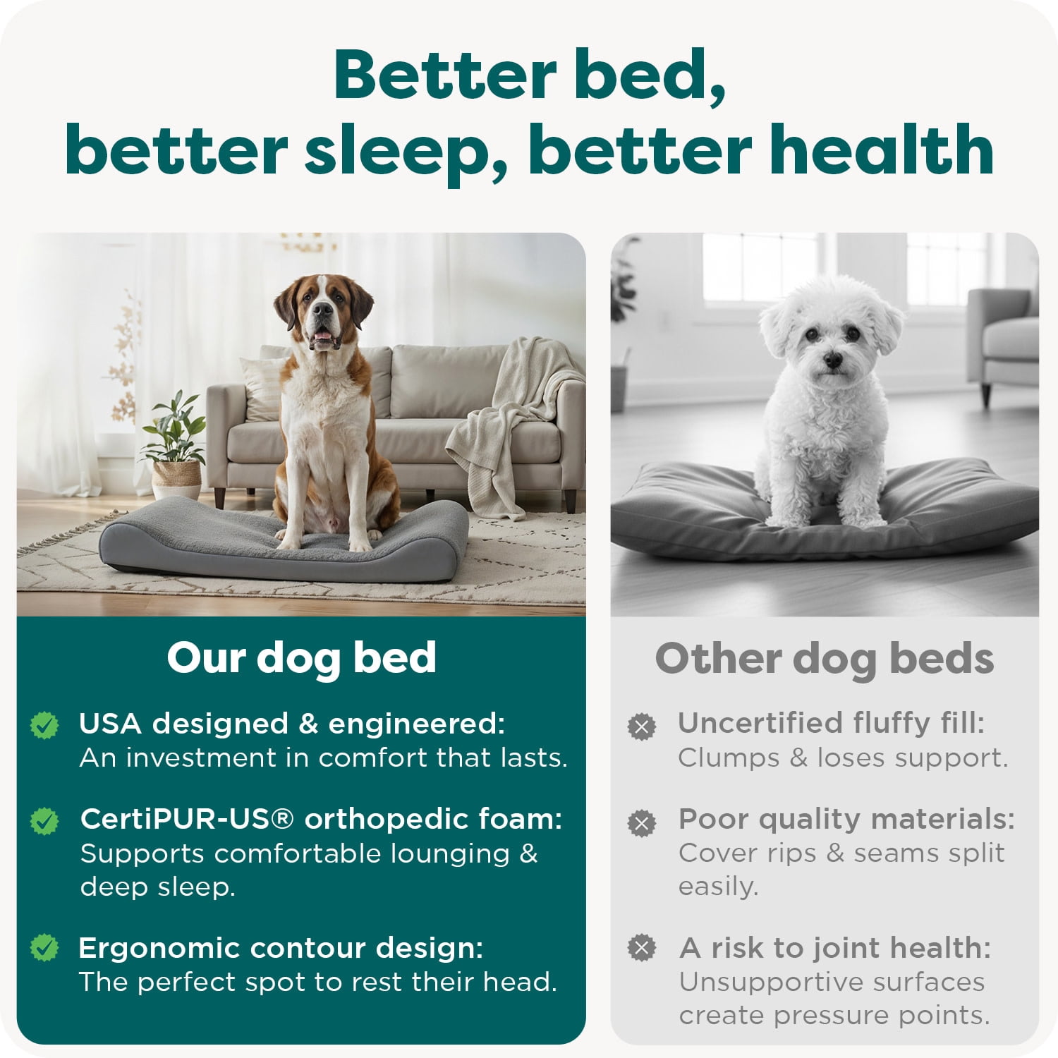 FurHaven Ultra Plush & Suede Luxe Lounger Orthopedic Pet Bed, Chocolate, Giant, 1 Count
