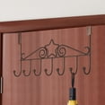 thumbnail image 4 of Tupukom Over Door Hooks Rack Home 7 Hooks Over The Door Towel Rack Towel Hanger Door Coat Hanger Over Door Coat Rack Behind Back of Bathroom, 4 of 6