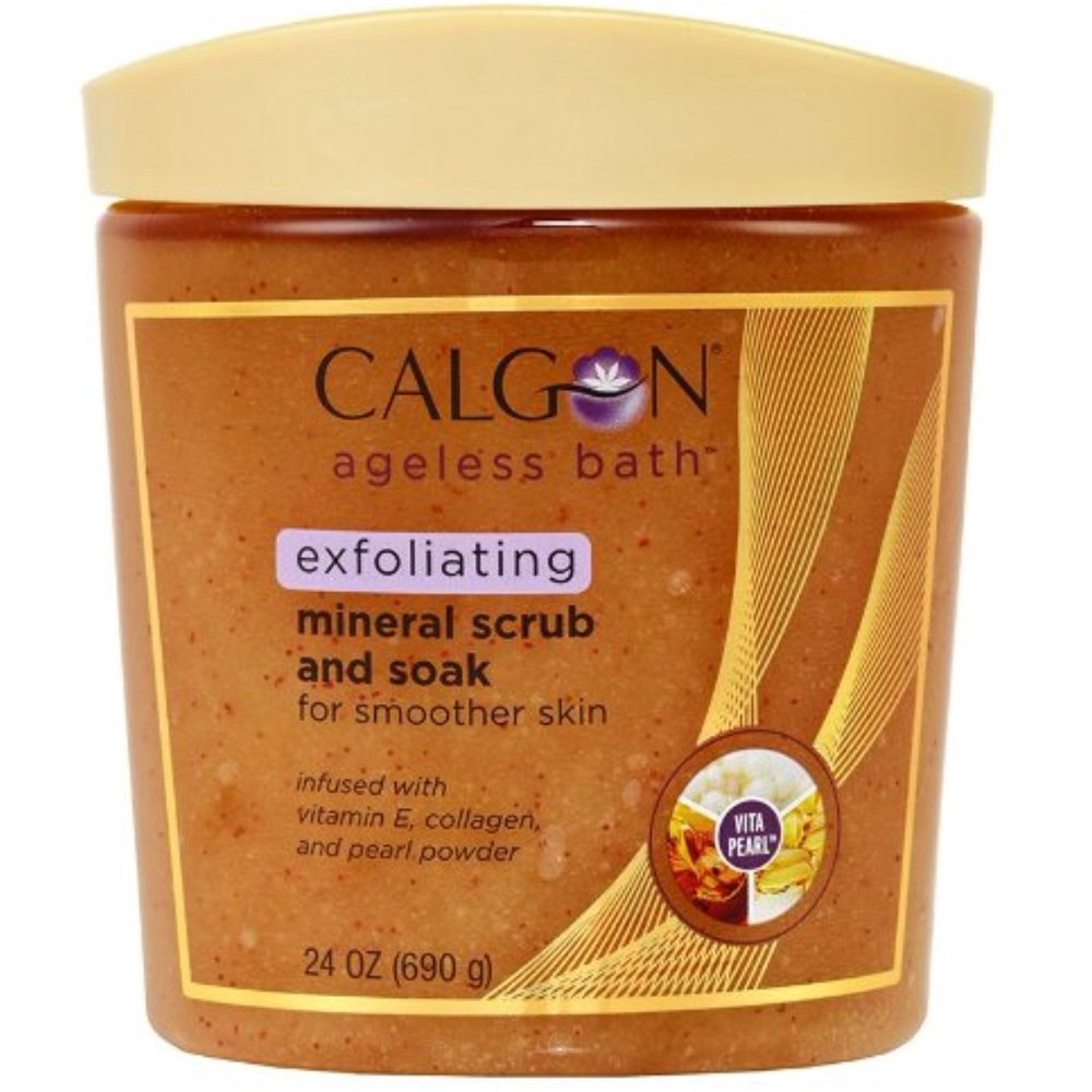 Calgon Ageless Bath Mineral Scrub and Soak, 24 oz