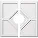 thumbnail image 3 of Ekena Millwork CMP18EY2-05000 18 in. OD x 5 in. ID Square Embry Architectural Grade PVC Contemporary Ceiling Medallion - 2 Piece, 3 of 4