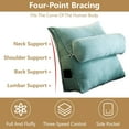 thumbnail image 5 of Wedge Pillow Back Support Pillow:Adjustable Triangular Lumbar Neck Back Support Pillows, Reading Pillow with Removable Cover,Back Pillow Sitting Up for Bed Sofa Couch Office (Gray, Large), 5 of 8
