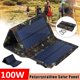 thumbnail image 1 of Panel Solar plegable de 100W, cargador de células solares, batería de 5V, USB, portátil, para teléfono inteligente, acampada al aire libre Fivean unisex, 1 of 1