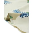 thumbnail image 5 of CamiEstampaCon Hojas Florales Hawaianas ManCorBotón Abajo Vintage BluTop PlaPaMujeres Beige L, 5 of 5