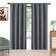 thumbnail image 1 of Cortinas Blackout Grises 52x84 Pulgadas, Juego de 2 Cortinas con Bolsillo para Barra, Aisladas Térmicamente, Decoración Sólida para el Hogar, Cortinas para Sala de Estar y Recámara, Privacidad Asegur, 1 of 7
