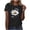 Black-B, variant on Women's Graphic T Shirts Short Sleeve Sunflower Daisy Tees Summer Casual Loose Crew Neck Tops