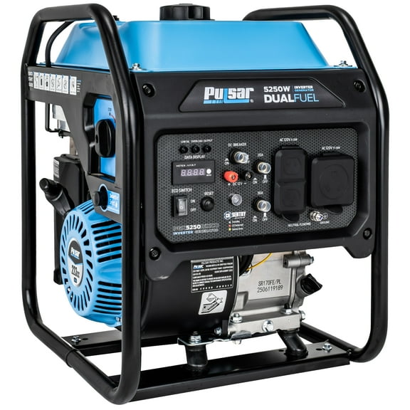 Pulsar 5250W Dual Fuel Inverter Generator, Gas & Propane, RV Ready TT-30R
