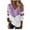 Purple #808, variant on Bovemsi Womens Sweaters Cozy Women's Autumn Winter V Neck Color Blocked Knitted Loose Casual Warm Pullover Sweater Business Casual Sweaters