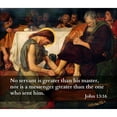 thumbnail image 3 of ArtsyQuotes 17x15 Black Modern Framed Museum Art Print Titled - Bible Verse Quote John 13:16, Ford Madox Brown - Jesus Washes Peters Feet, 3 of 5