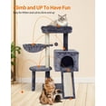 thumbnail image 3 of Cute Cat Tree Kitten Cat Tower for Indoor Cat Condo Sisal Scratching Posts with Jump Platform Cat Furniture Activity Center Play House, 3 of 7