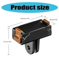thumbnail image 3 of Quick Release Mount Adapter with 1/4 Screw Hole and 2 Prongs Multifunctional for Action 5Pro Camera and More, 3 of 8