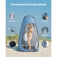 thumbnail image 5 of Pop up Shower Tent Instant Portable Privacy Tent Changing Room, with Shower Bag, for Home Office Apartment Bedroom Living Room, Small Space Storage, Daily Organization, Entryway Use, 5 of 8