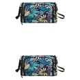 thumbnail image 3 of Bolsa de almacenamiento de hilo Yuarrent Bolsas de tejer de hombro 2piezas hoja azul, 3 of 6