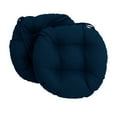 thumbnail image 3 of Blazing Needles 16-inch Round Indoor/Outdoor Chair Cushions (Set of 2) Tangerine Dream, 3 of 5