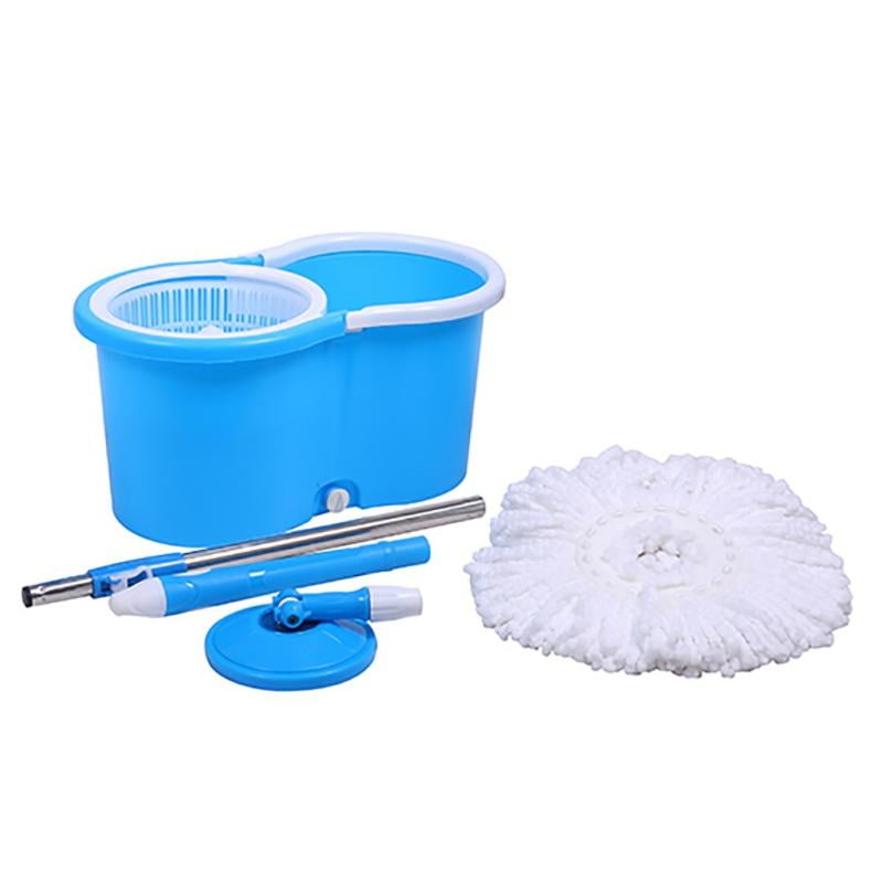 360° Rotating Spin Mop and Bucket Set Floor Cleaning Marble Tiles Cleaner 12L 