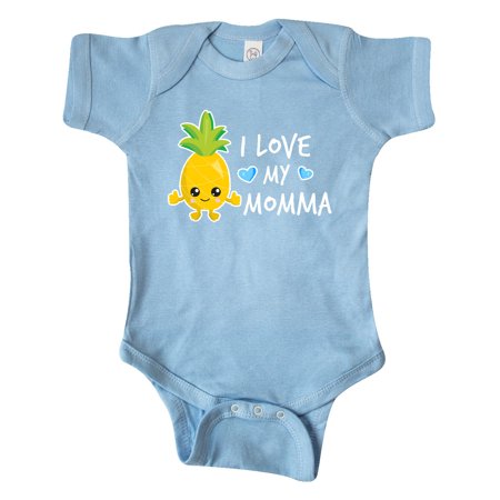 

Inktastic I Love My Momma with Pineapple Gift Baby Boy Bodysuit