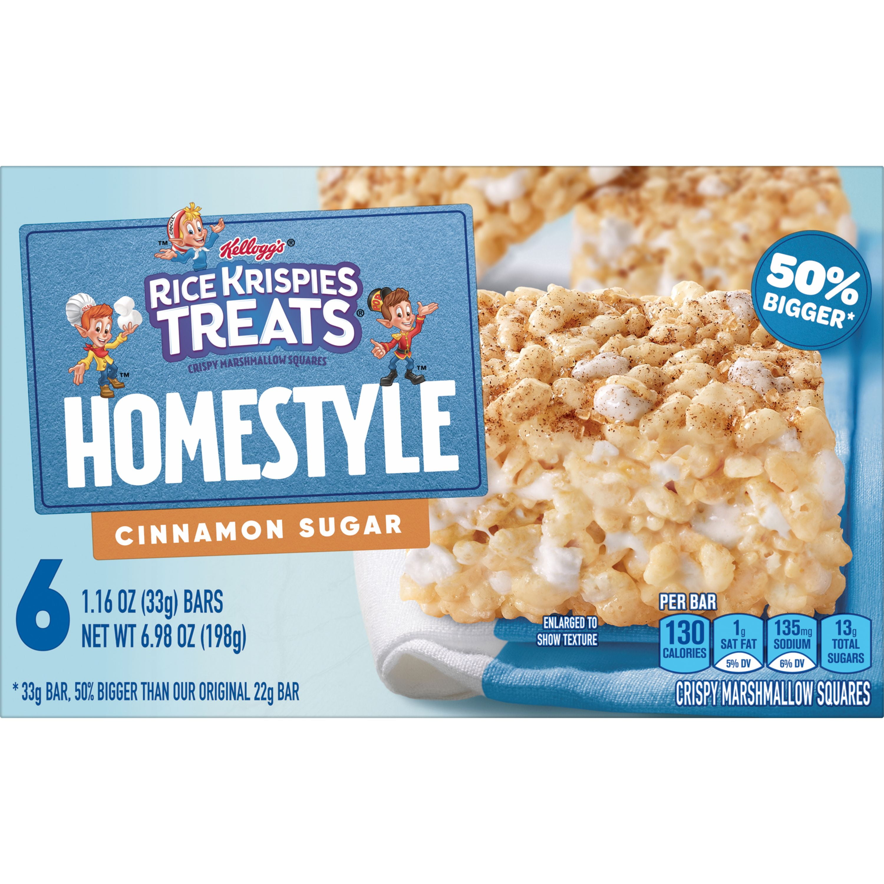 Rice Krispies Treats Homestyle Snack Bars, Cinnamon Sugar