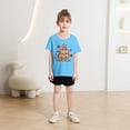 thumbnail image 2 of Trendfront Girls Capybara Graphic Tee Crewneck Short Sleeve Cute Animal Print Shirt Summer Casual Playwear T-Shirt Everyday Fashion Tops, 2 of 4