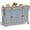 Gray, variant on ZIVACATE Rolling Kitchen Island with Drop Leaf and Storage Large 53 in Movable Kitchen Carts White