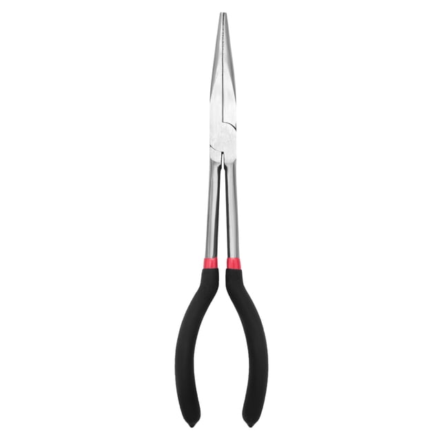 Alicates de punta fina de 28 cm (11"), extralargos, con mango. Herramienta de reparación.