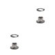 thumbnail image 1 of Guardurnaity 100x Anillos de plata Color duradero en varios tonos para dedos con estilo Hebilla de ojo de pollo de cobre Hebilla de ojal de cortina plateado 3.5 mm Junta redonda+cobre 2piezas, 1 of 6