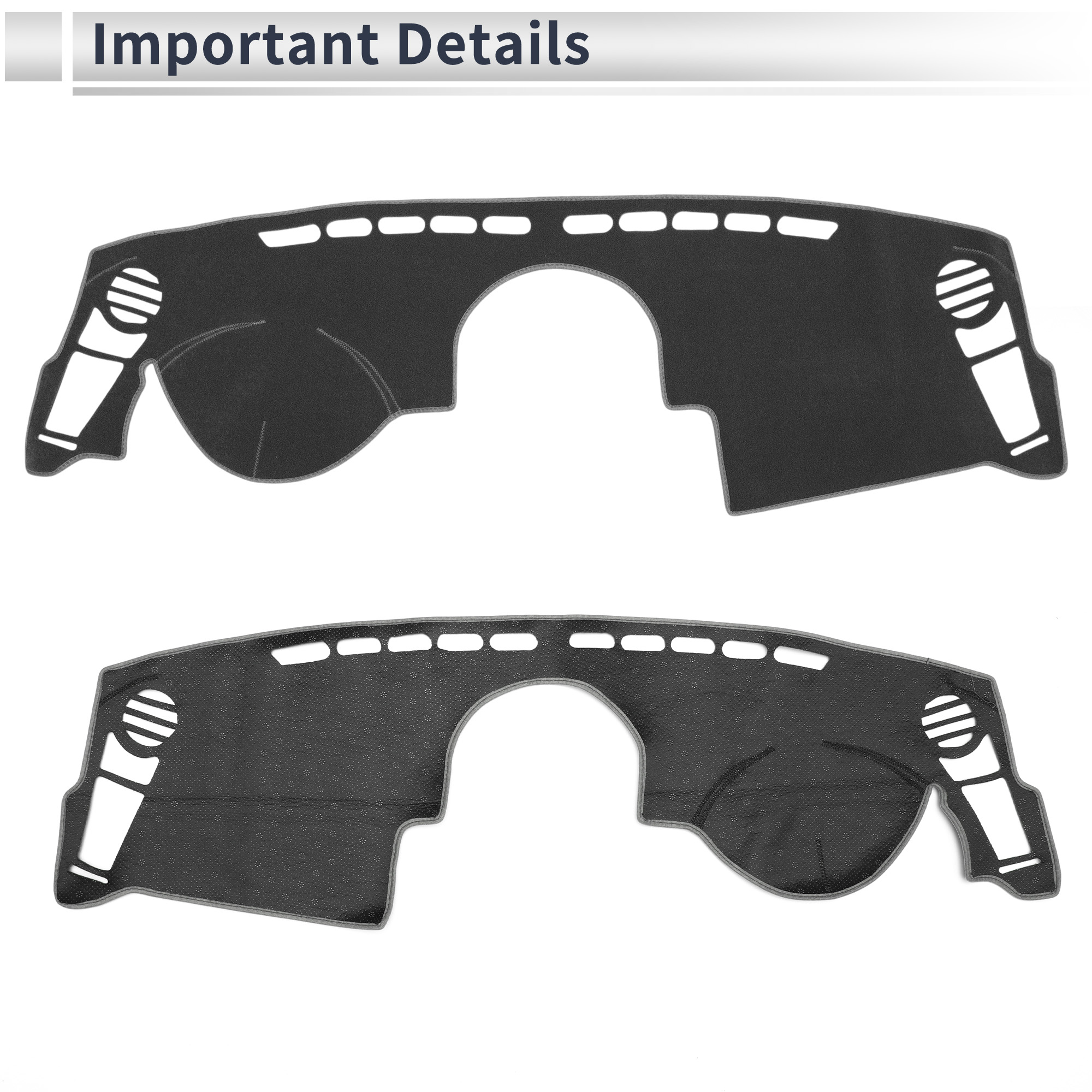 Unique Bargains Non-Slip Dashboard Silicone Dash Cover for KIA Soul 2010-2013 Gray