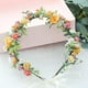 thumbnail image 5 of Flor hecha a mano diadema corona pelo banda flor corona para boda Tipo Yuyangstore corona de flores, 5 of 8