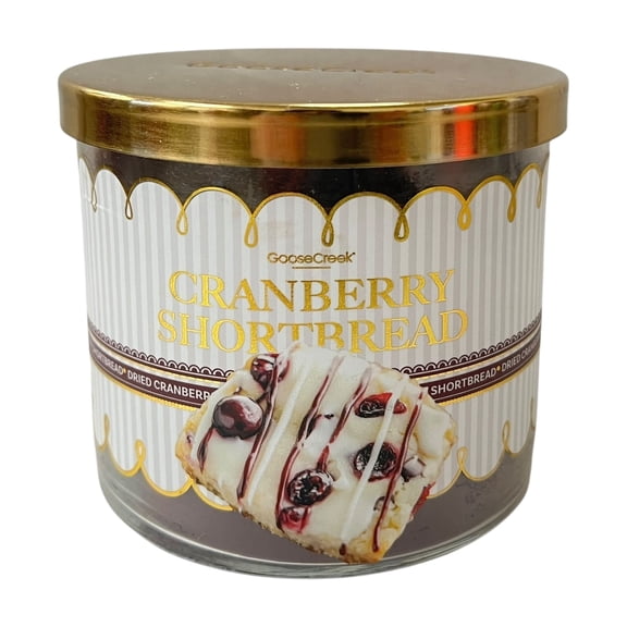 Goose Creek Cranberry Shortbread 3 Wick Candle 14.5 oz