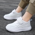 thumbnail image 6 of LYHaoo Kids Girls Lightweight Sneakers Soft Insole Hook and Loops Running Walking Shoes School Outdoor Play Shoes,White,Sizes 14.5(8.9") Big Kid, 6 of 7