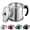 1. Silver, variant on Stainless Steel Oil Filter Pot Can, 44 fl oz Large Capacity Oil Strainer Pot Stainless Steel Grease Container Can Filter Jug with Strainer & Lid for Storing, Filtering and Separating Frying Oil & Coo