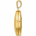 thumbnail image 2 of 14K Yellow Gold Floral 17mm Oval Locket (24 X 14) Made In China -Jewelry By Sweet Pea, 2 of 8