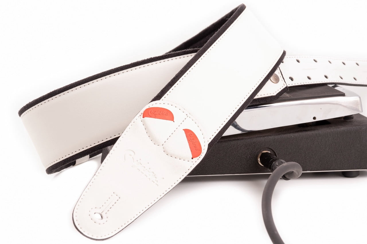 RightOn! Mojo Collection Charm-60 White Guitar Strap