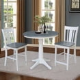 thumbnail image 3 of International Concepts 36" Solid Wood Table With 2 San Remo Counter Stools, 3 of 8