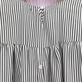 thumbnail image 5 of Womens Tops Striped Puff Sleeve Stand Collar Loose Blouse Spring Summer Shirts for Women Black L, 5 of 6