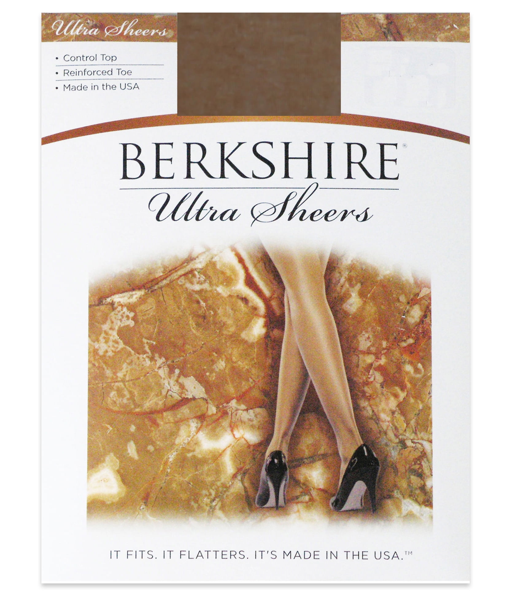 Berkshire Womens Plus-Size Queen Silky Sheer Support Pantyhose Sandalfoot 4417 