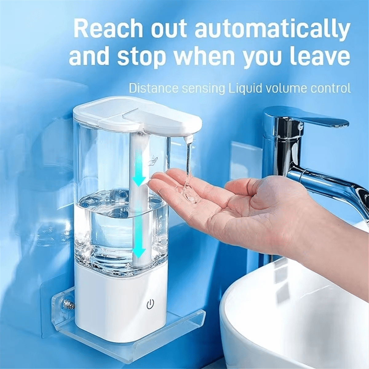 Automatic Sensor Liquid Soap Dispenser - Smart Soap, Shampoo, and Body Wash Machine for Kitchen and Bathroom,1 * Automatic Sensor liquid soap Dispenser