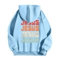 thumbnail image 3 of MHFRRA Sudaderas Casuales para Hombre para Uso Diario, Sudaderas Estampadas de Corte Relajado para Otoño E Invierno, Fáciles de Cuidar, Elegantes y Cómodas Azul claro, 3 of 4