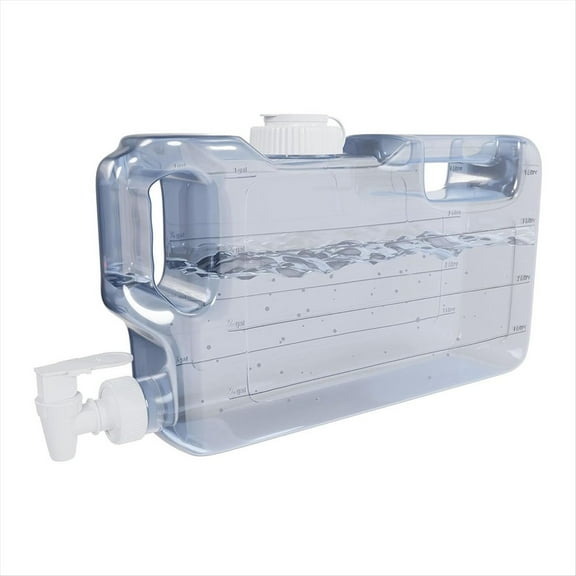 Rollbacks & More 1.1 Gallon Refrigerator Water Dispensers Bottle with Faucet, Spigot & 58mm Screw Cap Fridge Beverage Drink Dispenser