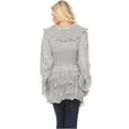 thumbnail image 3 of Simply Couture Women's Casual Knit Long Sleeve Open Front Cardigan Sweaters-Light Grey-Medium, 3 of 3