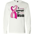 thumbnail image 3 of Inktastic Breast Cancer Awareness I Support My Mom with Pink Ribbon Long Sleeve T-Shirt, 3 of 5