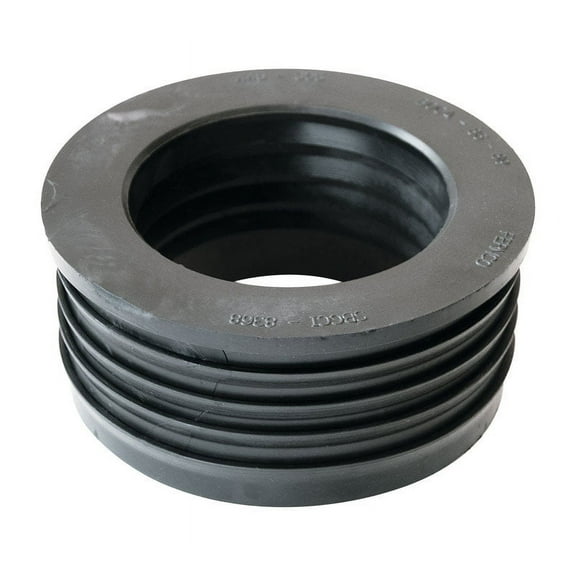 Fernco Schedule 40 4 in. Compression x 3 in. Dia. Compression PVC Donut Fitting