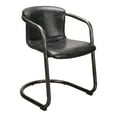 thumbnail image 4 of Moe's Home Collection Freeman Dining Chair Onyx Black Leather -Set Of Two, 4 of 8