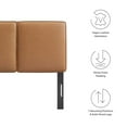 thumbnail image 6 of Lindee Vegan Leather Twin Headboard in Tan, 6 of 8