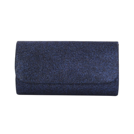 Premium Small Metallic Glitter Flap Clutch Evening Bag Handbag - Diff Colors