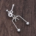 thumbnail image 3 of BRIGHTFUFU Creative Little Balance Ball Swinging Tumbler Craft Metal Craft para Home Office Desktop Decoration (Mini Guitar), 3 of 7