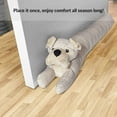 thumbnail image 3 of Dog-Shaped Draft Stopper 35” - Oat Biscuit Beige, 3 of 7