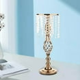 thumbnail image 4 of Crystals Candles Holder Table Wedding Flower Vase Candlesticks Gold 70cm, 4 of 8