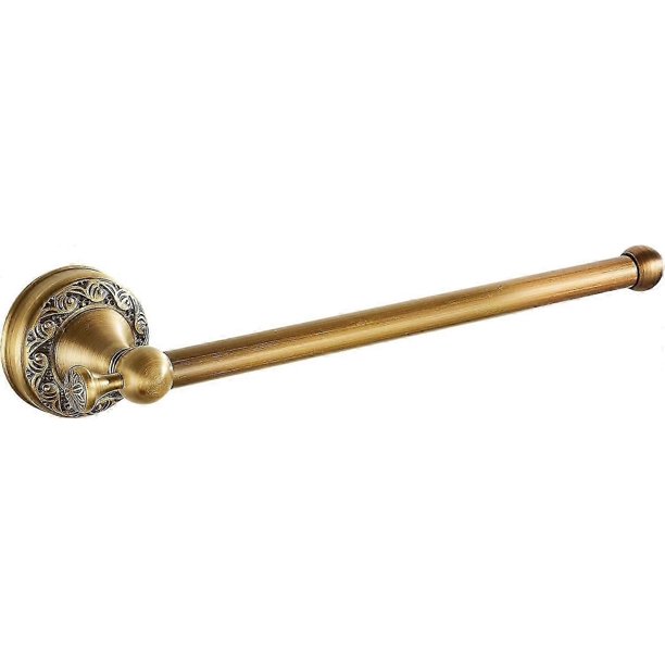 Hand Towel Bar for Bathroom Antique Bronze Brass, Rustproof Wall Mounted Towel Rack Hanger Bathroom Hardware Accessories Towel Holder,Pattern Carving