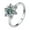 Green, variant on Moissanite Ring for Women 1 Carat Diamond Engagement Rings 18K 925 Sterling Silver Moissanite Ring Womens Anniversary Rings Diamond Wedding Promise Rings Lab Diamond Ring