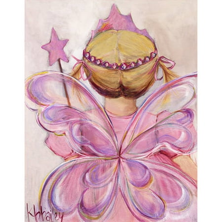 - Oopsy Daisy - Little Fairy Princess - Blonde Canvas Wall Art 14x18, Kristina Bass Bailey